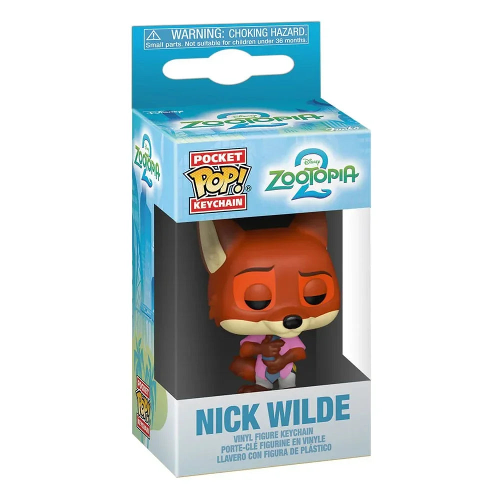 Zootopia 2 Pocket POP! Vinyl Nyckelrings 4 cm Nick Wilde Display (12) Funko