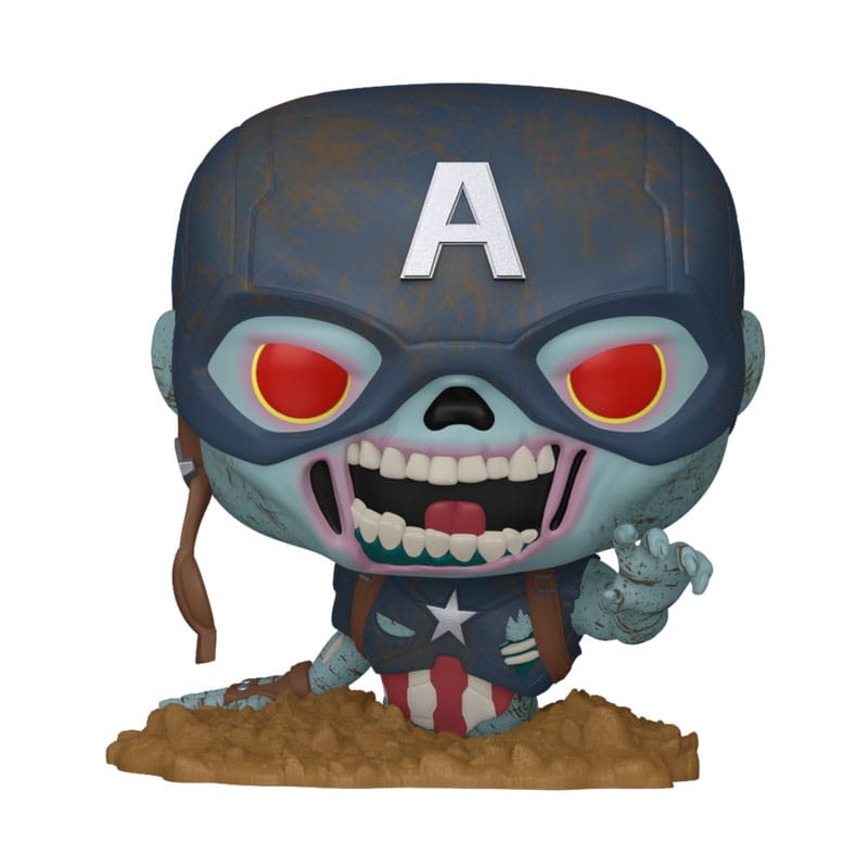 Marvel Zombies POP! Marvel Figur Captain America 9 cm Funko