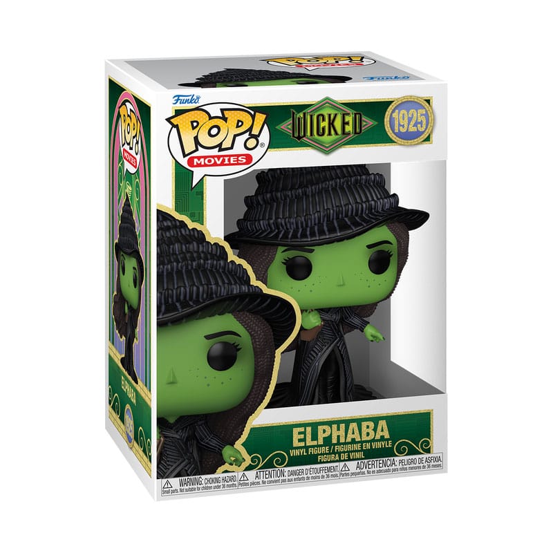 Wicked POP! Figur Elphaba med Grimmerie 9 cm Funko