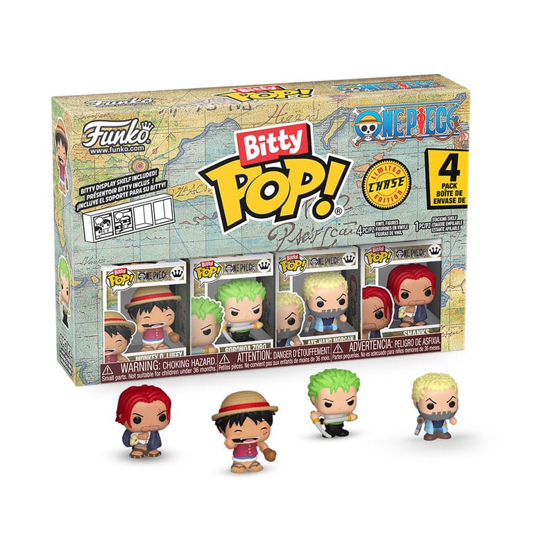 One Piece Bitty POP! Figur 4-Pack Luffy 2,5 cm Funko