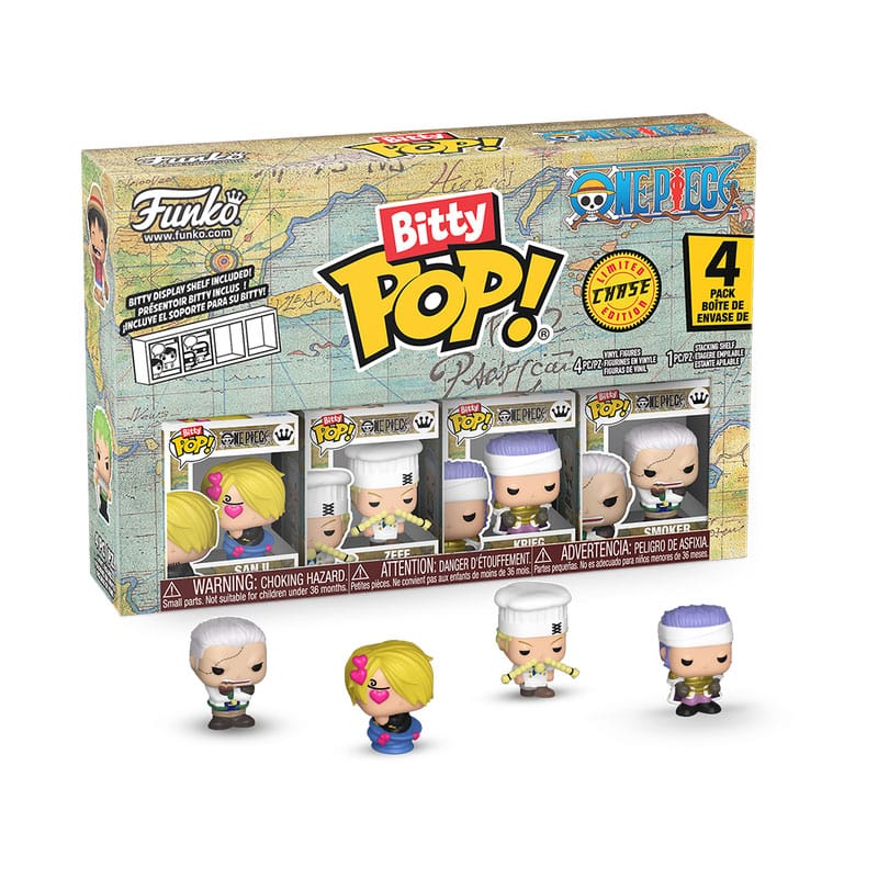 One Piece Bitty POP! Figur 4-Pack Sanji 2,5 cm Funko