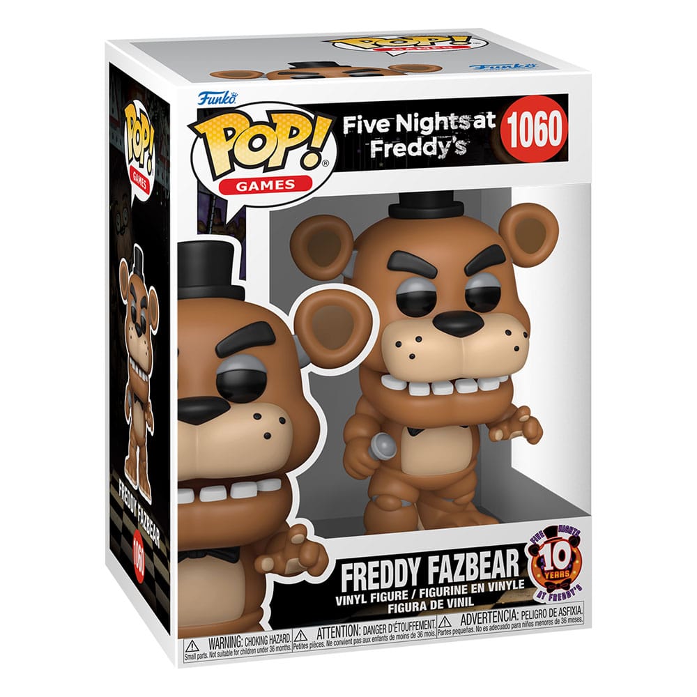 Five Nights at Freddy's POP! Vinyl Figur - Freddy 10-årsjubileum Funko