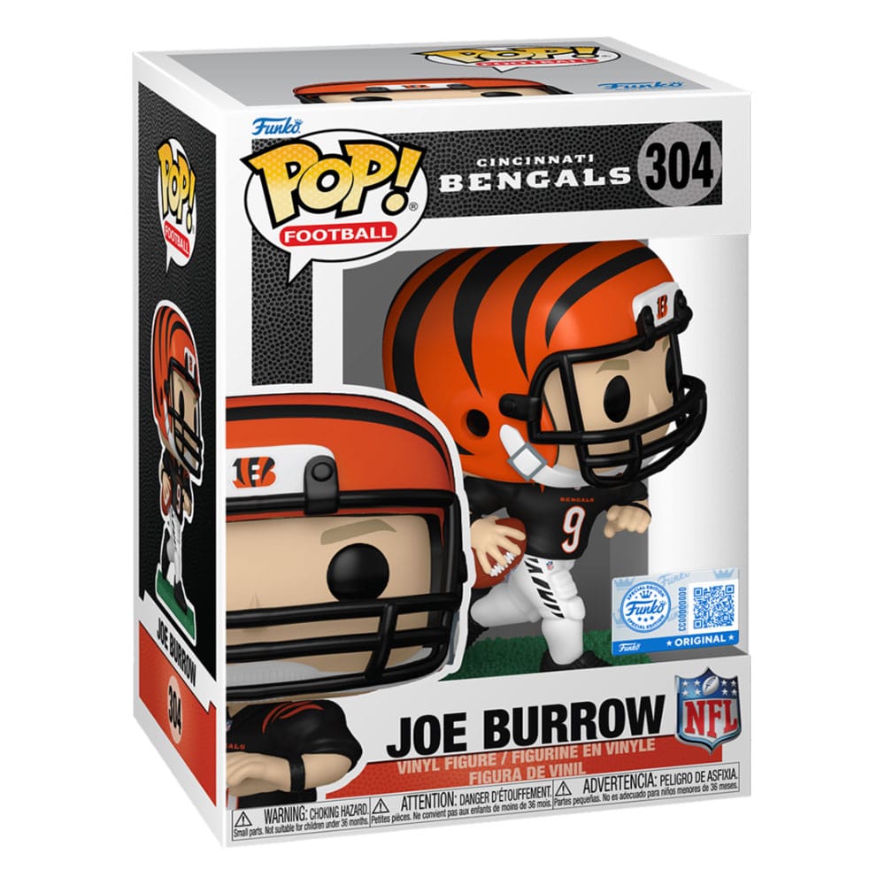 NFL: Legends POP! Sports Figur Bengals - Joe Burrow (BK JRSY) 9 cm Funko