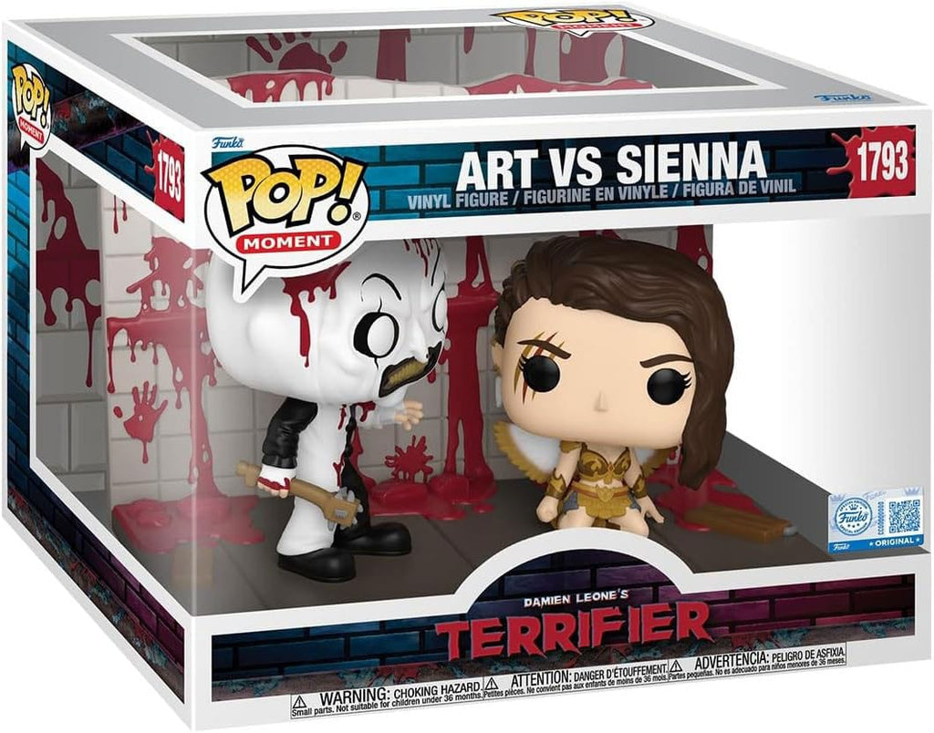 Terrifier 2 POP Moments Figurer Art vs Sienna 9 cm