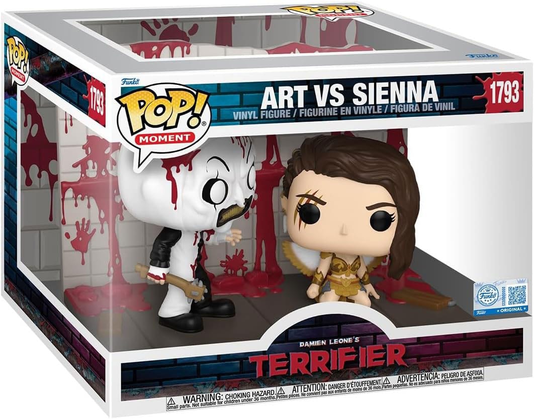 Terrifier 2 POP Moments Figurer Art vs Sienna 9 cm