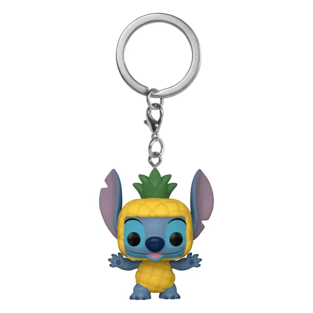 Lilo & Stitch Pocket POP! Vinyl Nyckelringar 4 cm - Stitch som Ananas Funko