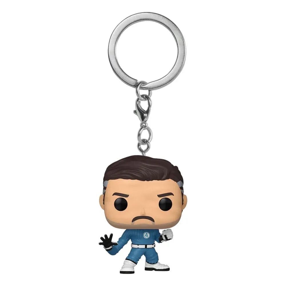 The Fantastic Four: First Steps POP! Vinyl Nyckelringar 4 cm Mister Fantastic Display (12) Funko