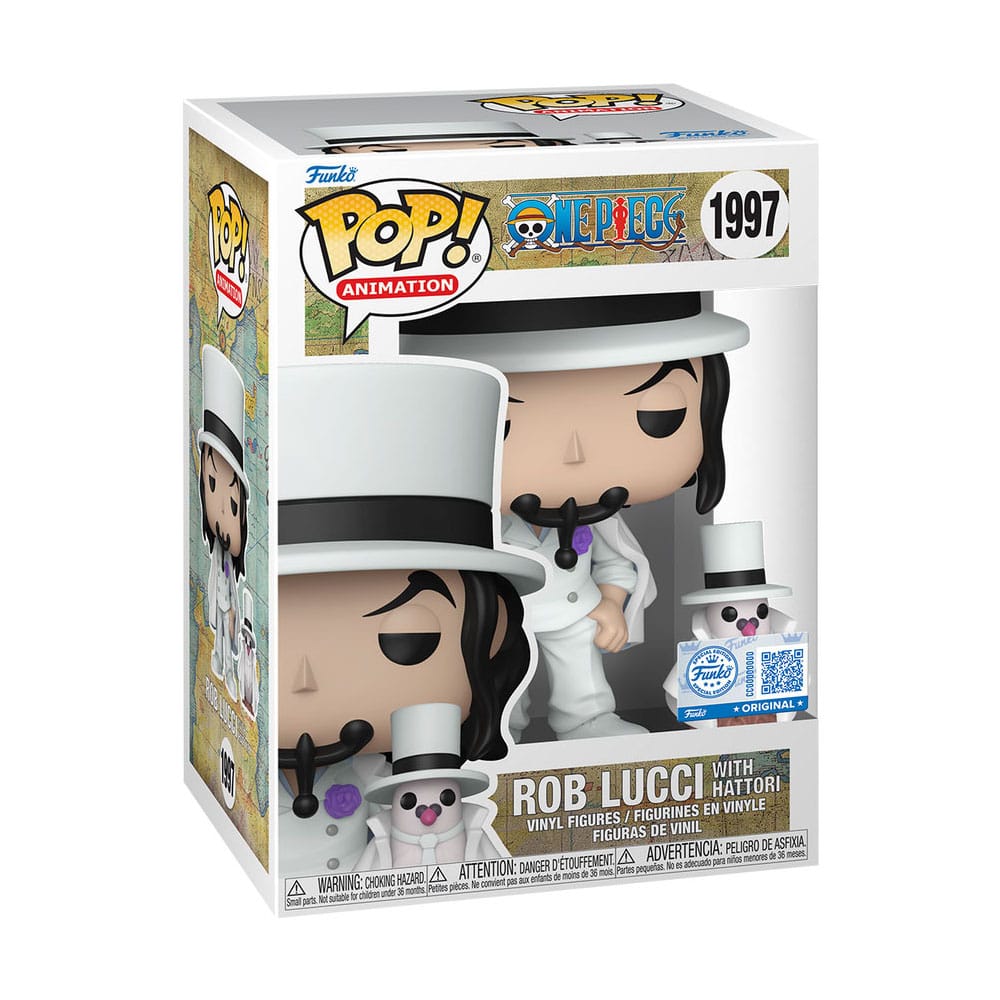 heo Exclusive Edition One Piece POP!&Buddy Animation Figurer Rob Lucci med Hattori w/Chase 10 cm Assortiment (6) Funko