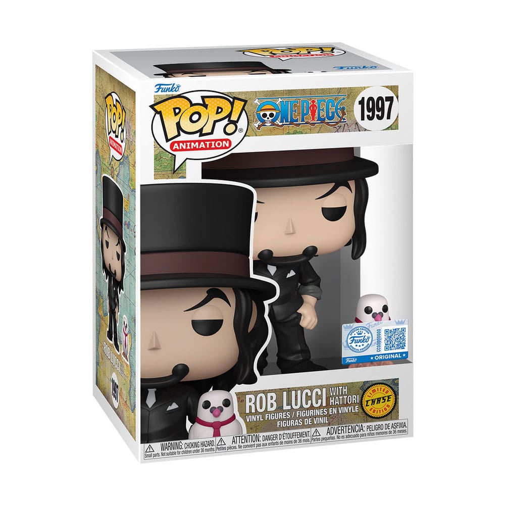 heo Exclusive Edition One Piece POP!&Buddy Animation Figurer Rob Lucci med Hattori w/Chase 10 cm Assortiment (6) Funko