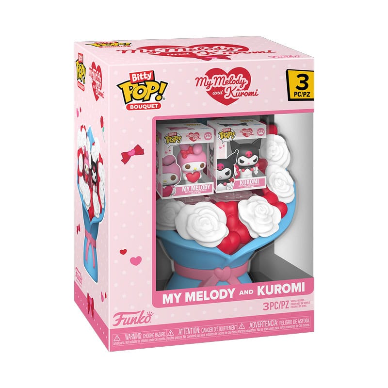 Sanrio Bitty POP! Bouquet Figur 2-Pack My Melody & Kuromi (Valentine) 4 cm Funko