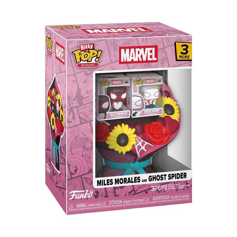 Marvel Bitty POP! Bouquet Figur 2-Pack: Miles Morales & Ghost Spider (Valentine) 4 cm Funko