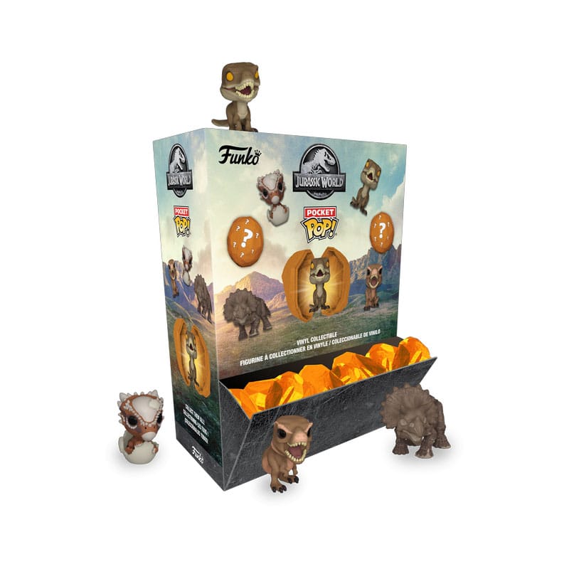 Jurassic World Pocket POP! Figur Amber PDQ Display (12) 4 cm Funko
