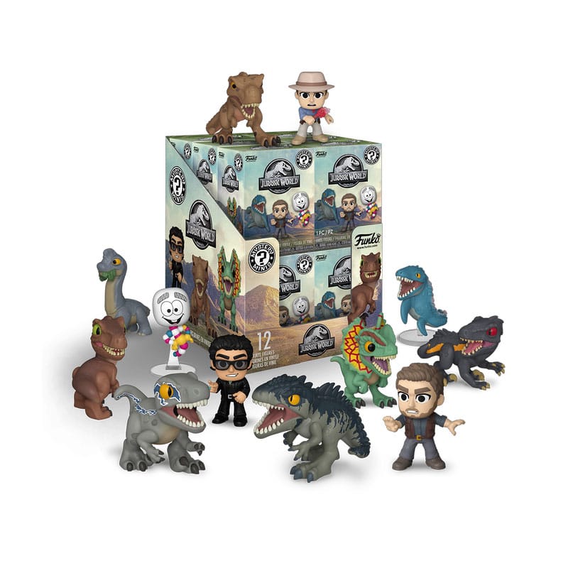 Jurassic World Mini Figures P&W 5 cm Display (12 stycken) Funko