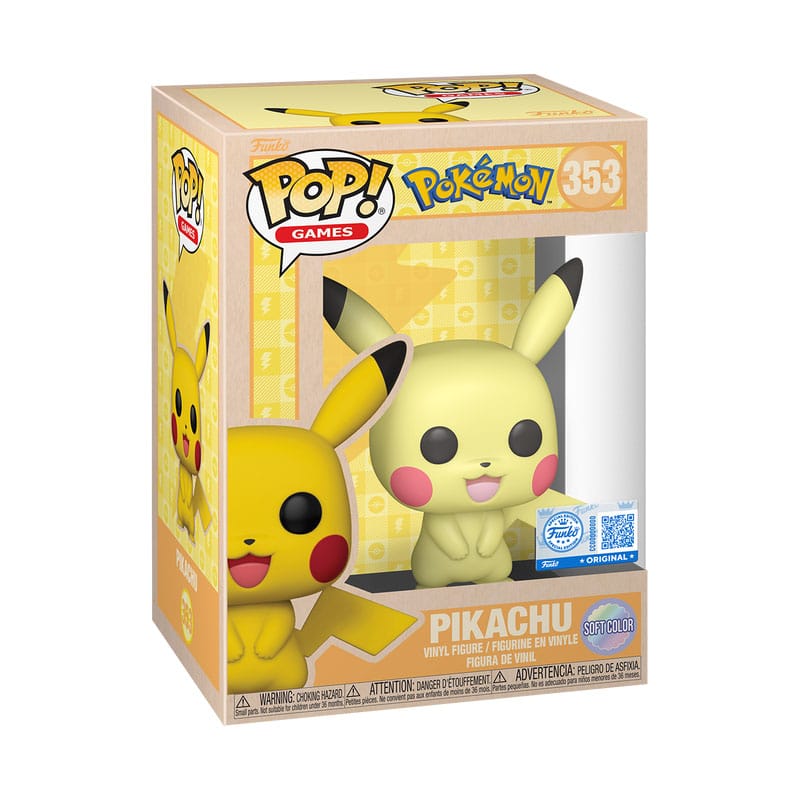 Pokémon POP! Games Figur Pikachu (SftClr) 9 cm Funko
