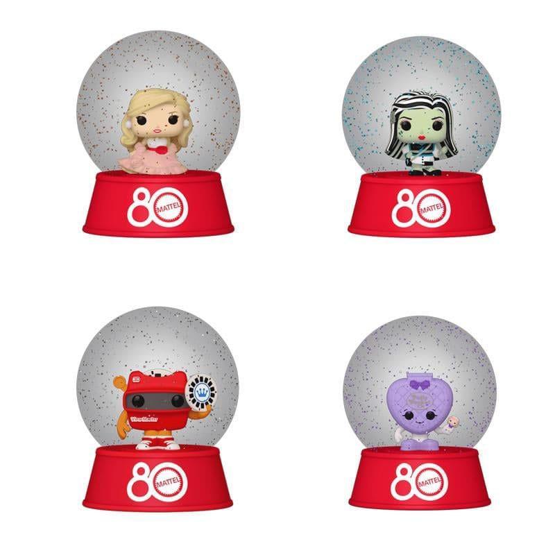 Mattel by Loungefly Emaljpins Blind Snowglobes Retro Toy Display (12) Funko