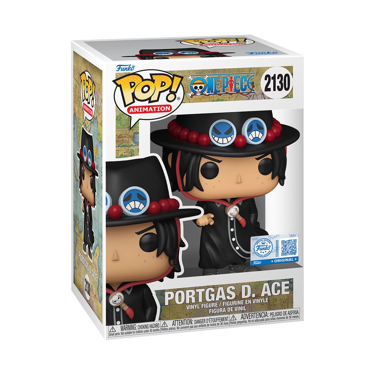 One Piece POP! Animation figur Portgas D. Ace Intro Exclusive 9 cm