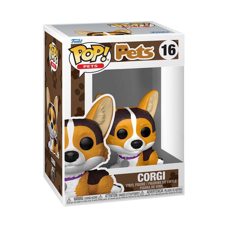 Funko-Legacy POP! Pets Figur Corgi 9 cm Funko