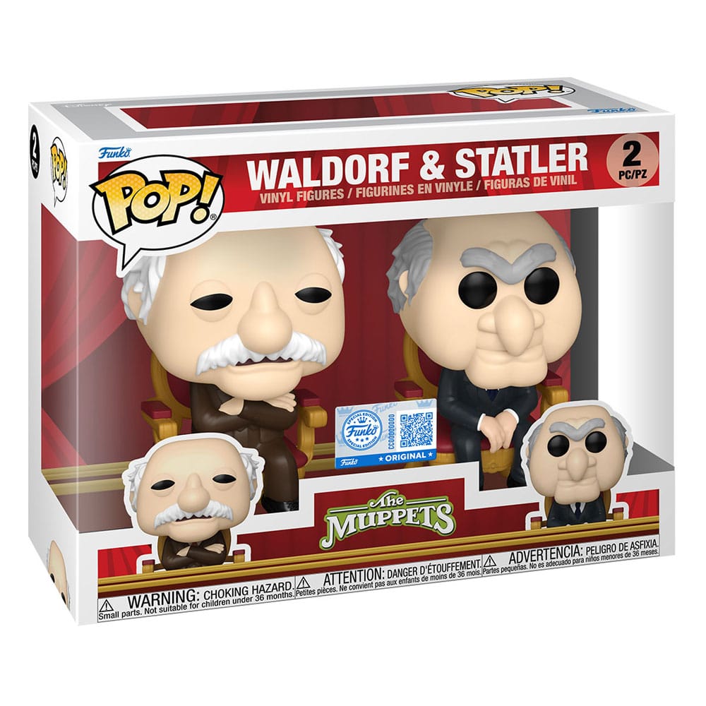 The Muppets POP! Television Figurer 2-Pack Waldorf & Statler 9 cm Funko
