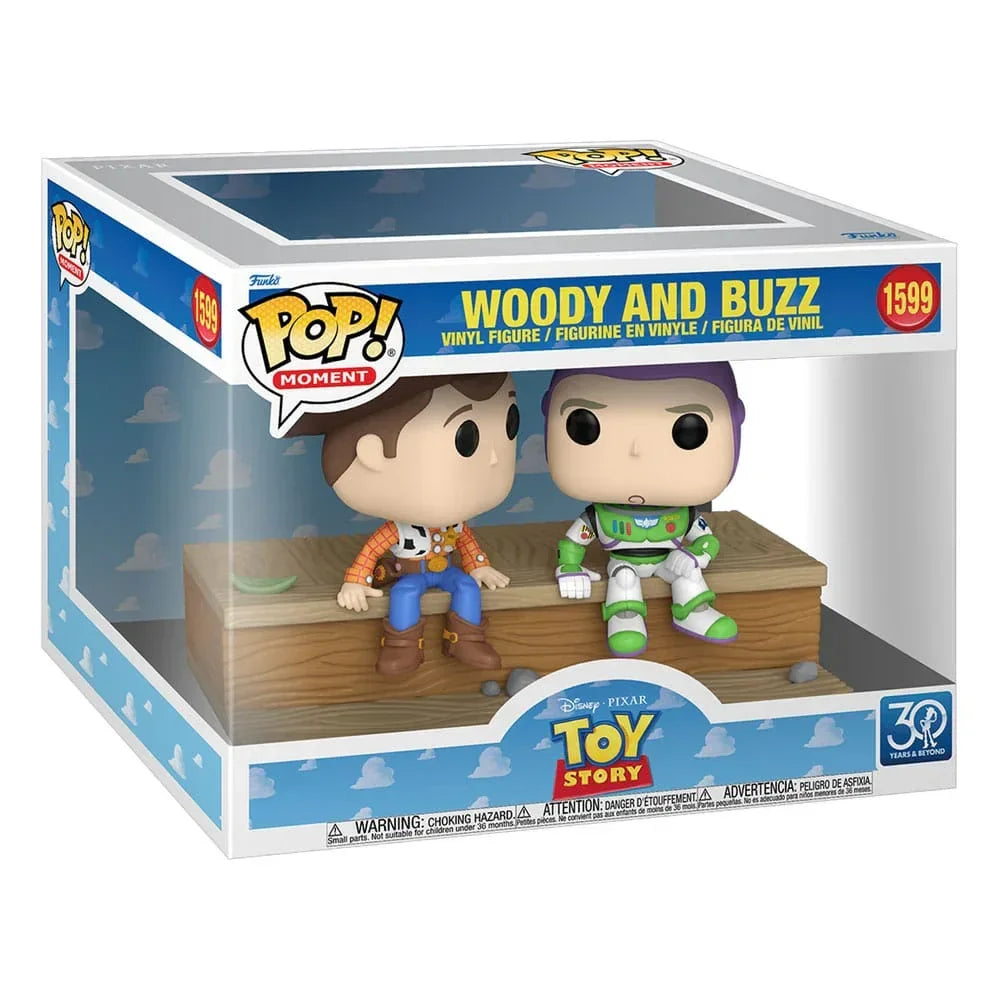 Toy Story POP Moment Figurer Woody och Buzz (30-årsjubileum) - 9 cm Funko