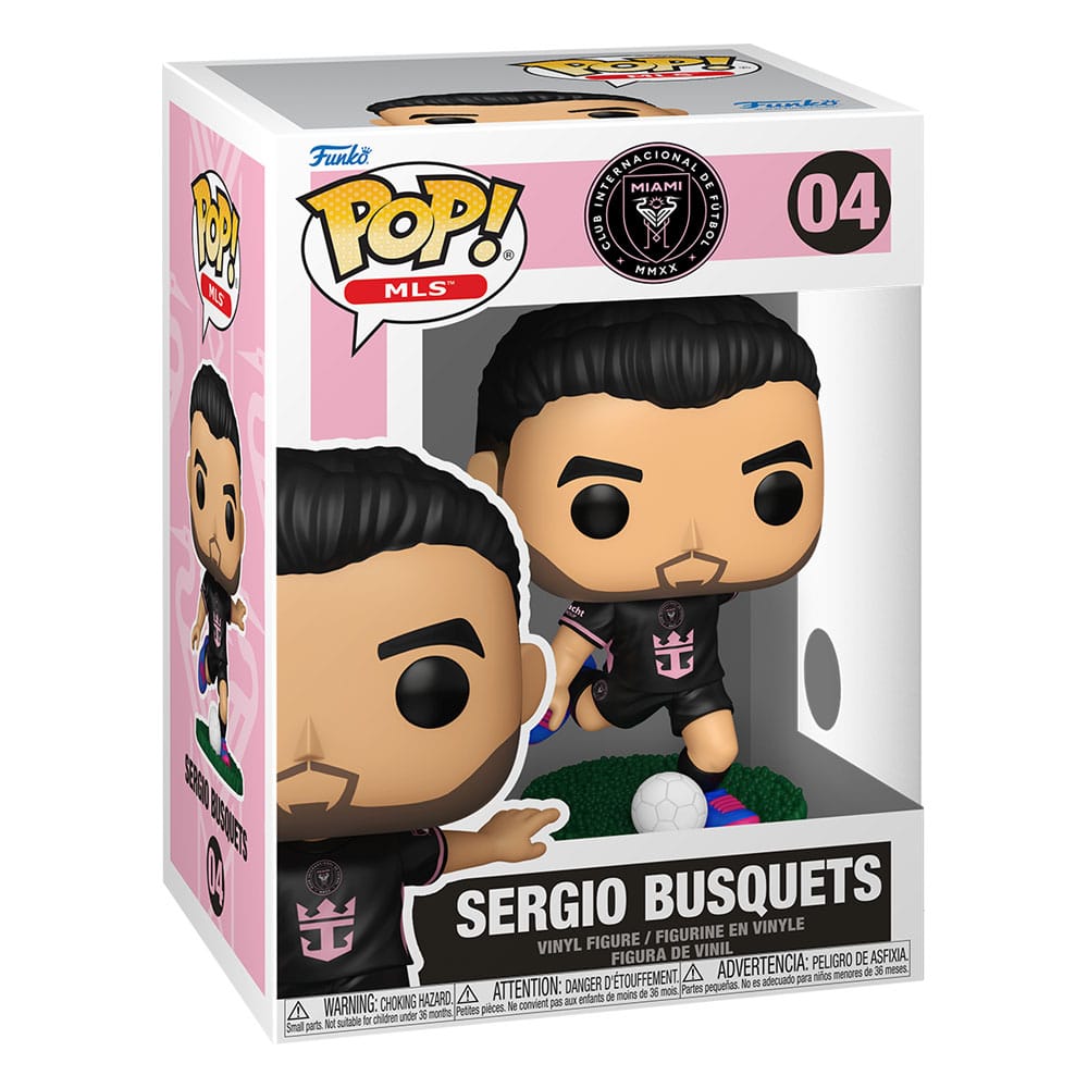 MLS POP! Sports Vinyl Figur Inter Miami - Sergio Busquets (Borta) 9 cm Funko