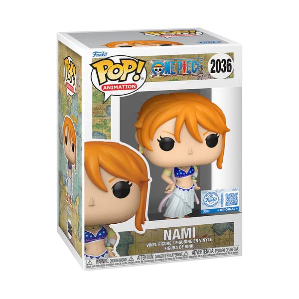 heo Exclusive Edition One Piece POP! Animation Figurer OP- Nami (Alabasta) 9 cm Funko