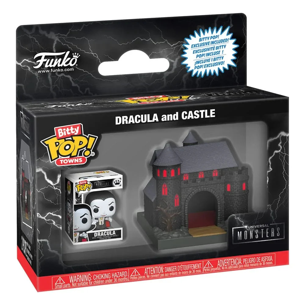 Universal Monsters Bitty POP! Towns Figur Dracula med Slott Funko