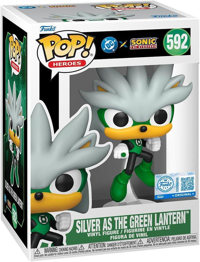 DC:s Justice League och Sonic the Hedgehog POP! Movies Figurer Silver/GL 9 cm Funko