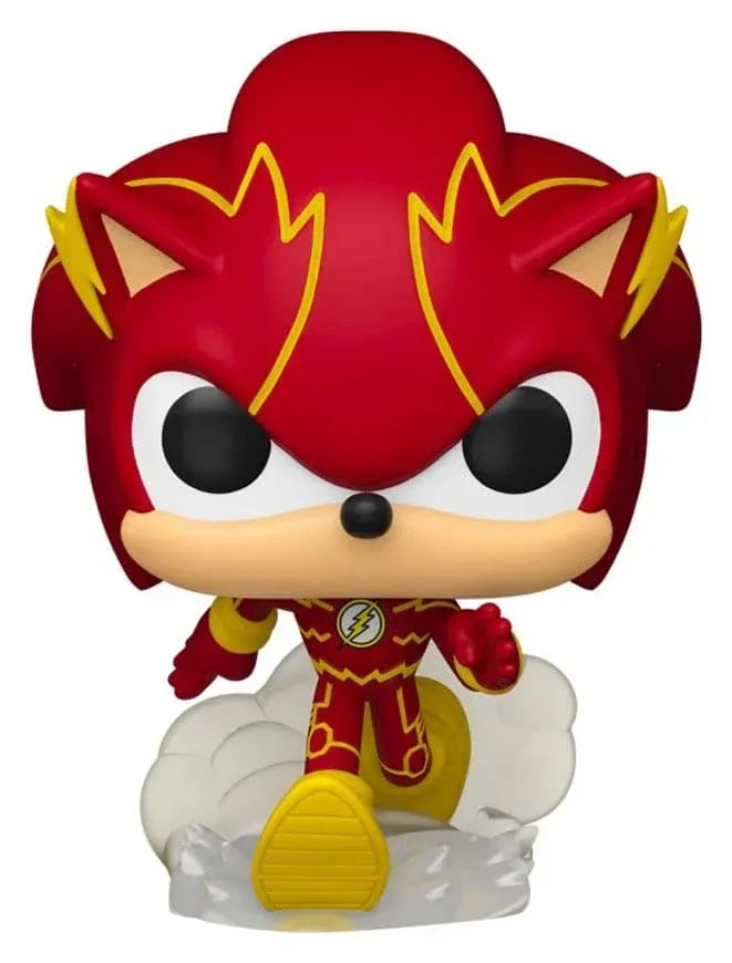 DC x Sonic the Hedgehog POP! Heroes Figur Sonic som The Flash 9 cm Funko
