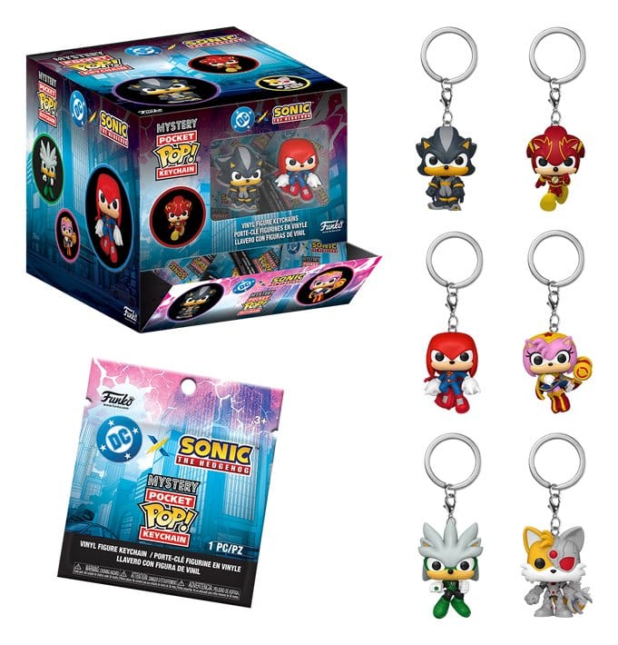 Sonic the Hedgehog POP! Vinyl Nyckelrings 4 cm Display (12)