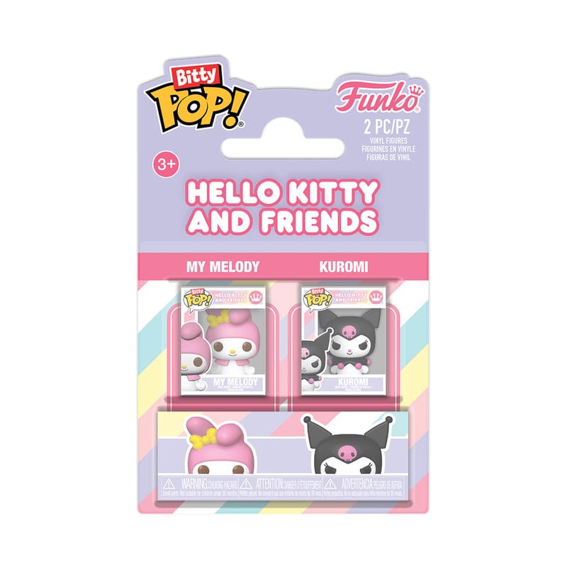 Hello Kitty Bitty POP! Figurer 2-Pack My Melody & Kuromi 2 cm Funko