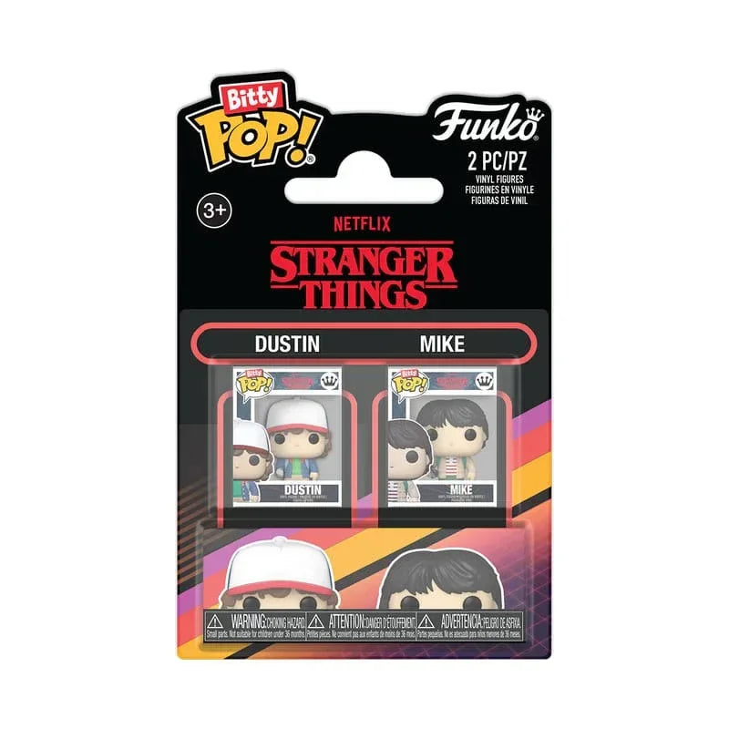 Stranger Things Bitty POP! Figur 2-Pack Dustin & Mike 2,5 cm Funko