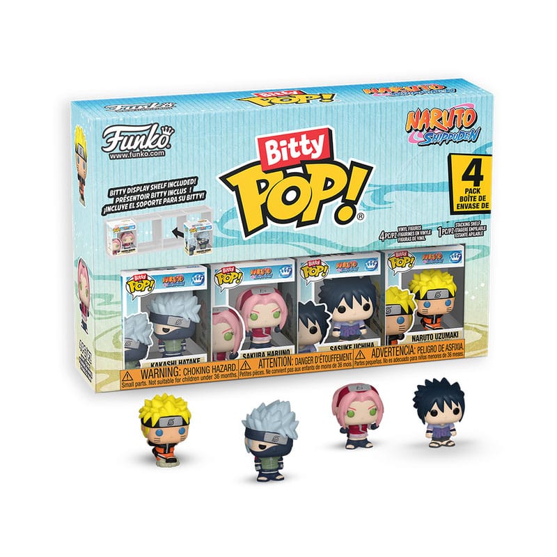 Naruto Shippuden Bitty POP! Figur 4-Pack Team 7 w/CH 2,5 cm Funko