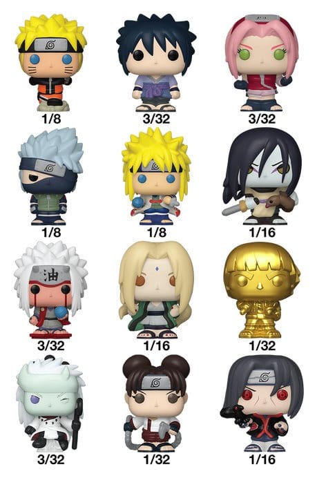 Naruto Bitty POP! Figur Display (32) PDQ 2
