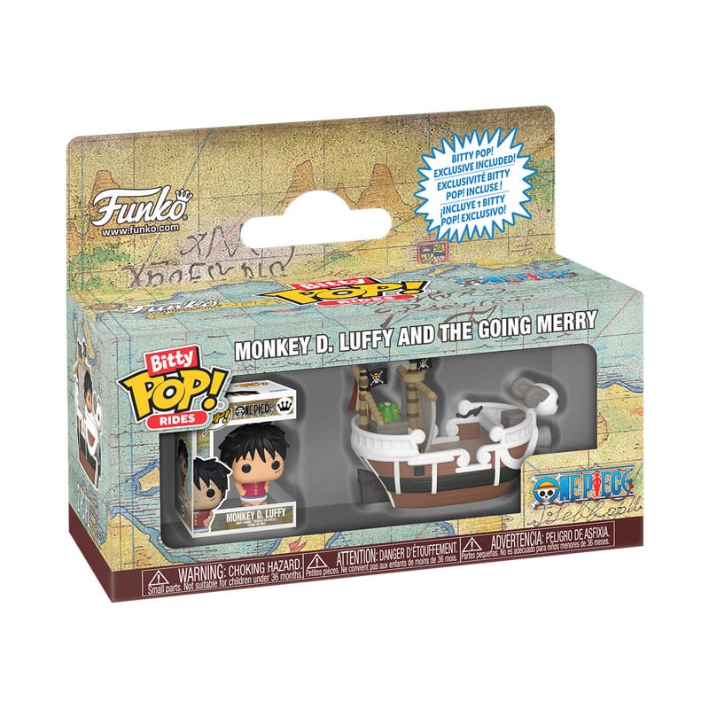 One Piece Bitty POP! Ride Figur Going Merry w/Luffy 2,5 cm Funko