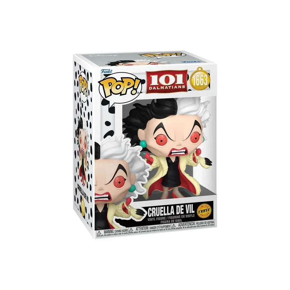 One Hundred and One Dalmatians POP! Figurer Cruella De Vil med Chase 9 cm Assortment (6) Funko