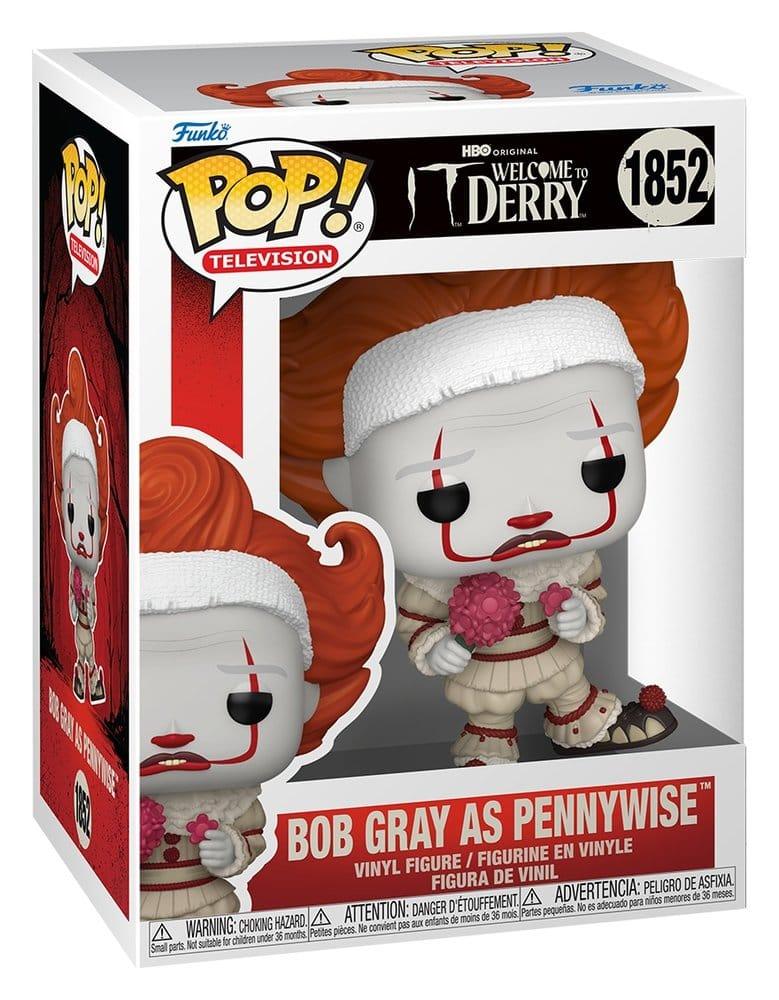 Det: Välkommen till Derry POP! Television Figur Bob Gray som Pennywise 9 cm Funko