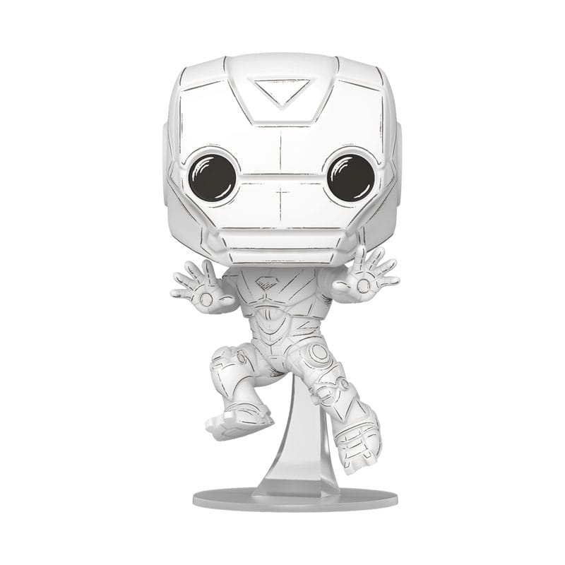 Marvel POP! Figur Sketched - Iron Man 9 cm Funko