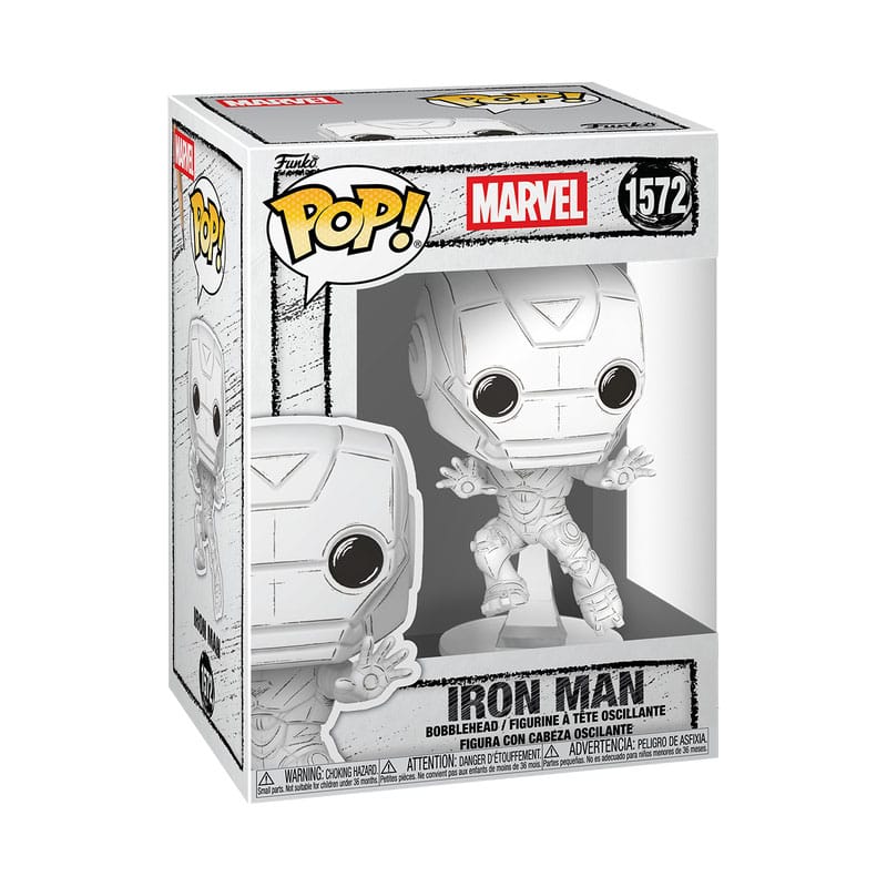 Marvel POP! Figur Sketched - Iron Man 9 cm Funko