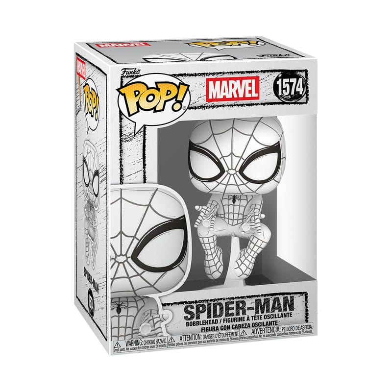 Marvel POP! Figur Sketched - Spider-Man 9 cm Funko
