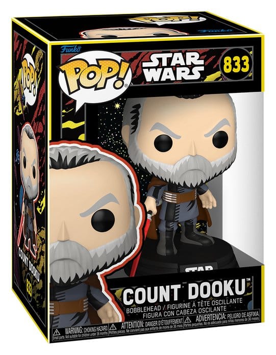 Star Wars: May the Fourth POP! Nooks Figur Count Dooku (Retro) 9 cm