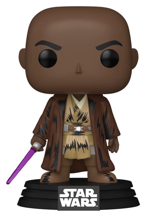 Star Wars: Mandalorian & Grogu POP! Figur Mace Windu (Retro) 9 cm