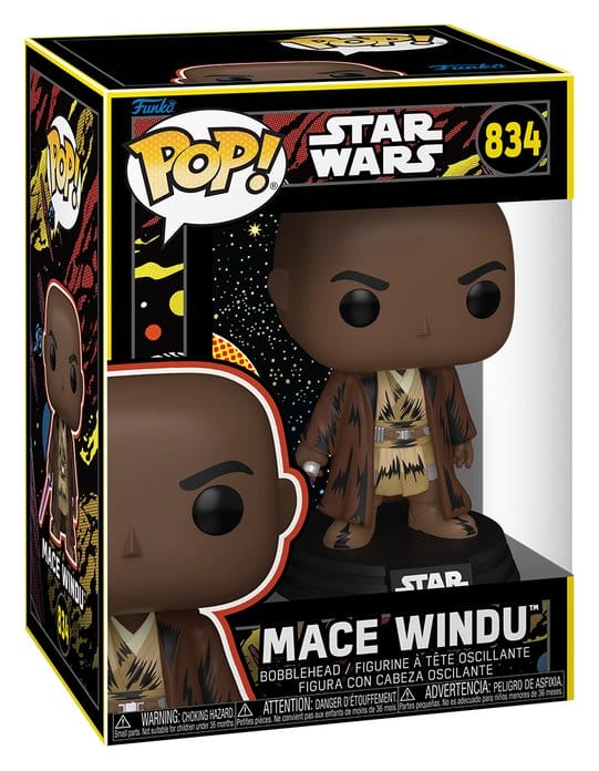 Star Wars: Mandalorian & Grogu POP! Figur Mace Windu (Retro) 9 cm