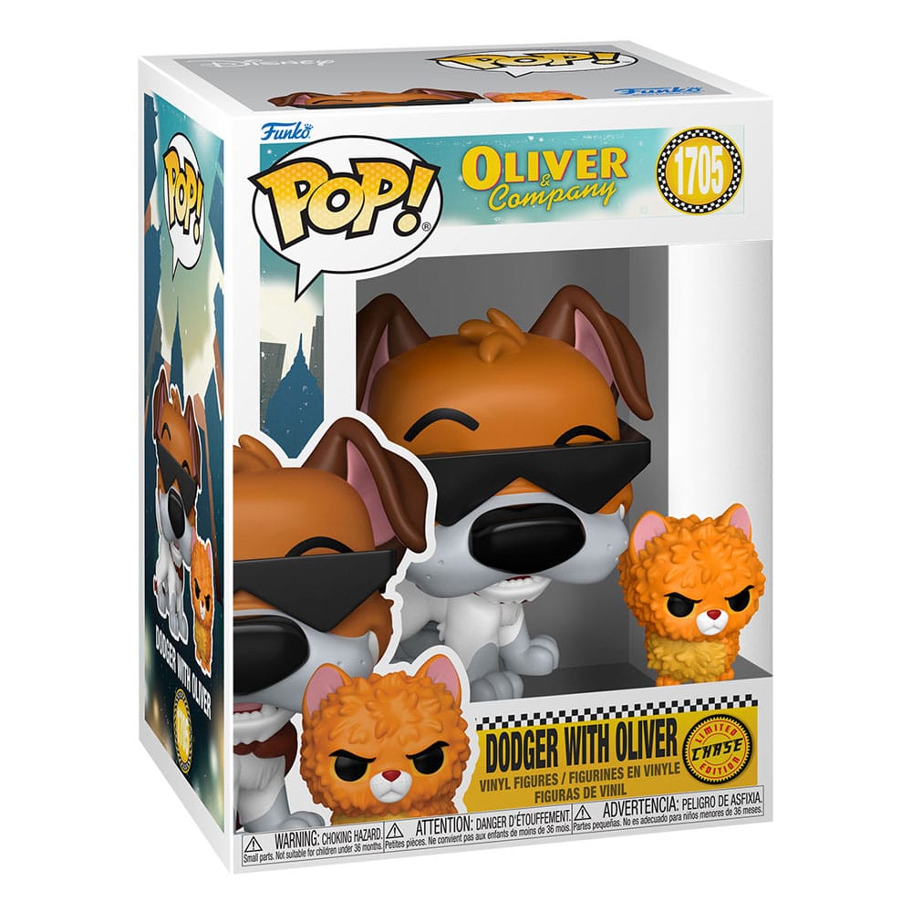Oliver & Co. POP!&Buddy Movies Figures Dodger with Oliver with Chase 9cm Assortment (6)