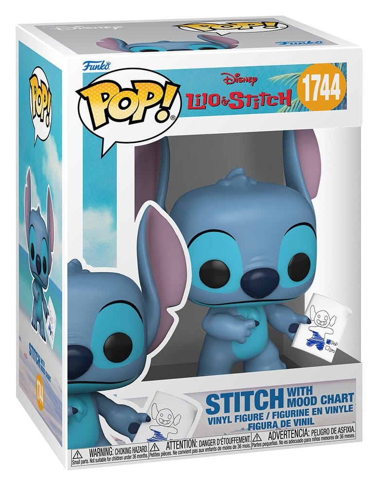Lilo & Stitch POP! Figur Stitch with Mood Chart 9 cm