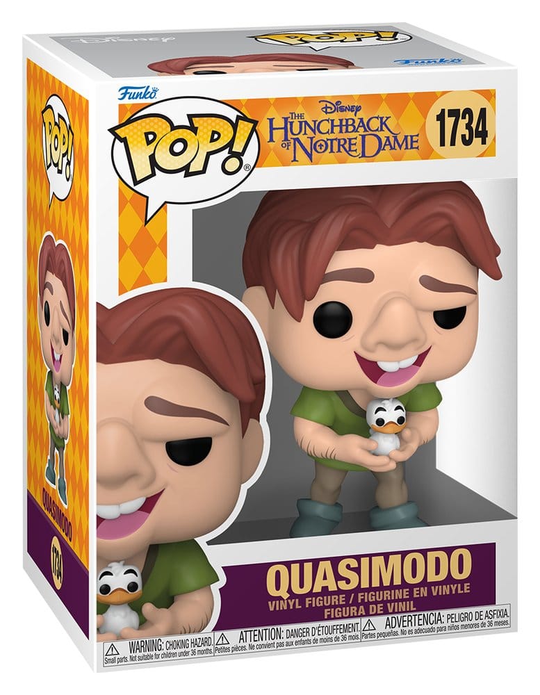 The Hunchback of Notre Dame POP! Figur Quasimodo with Bird 9 cm