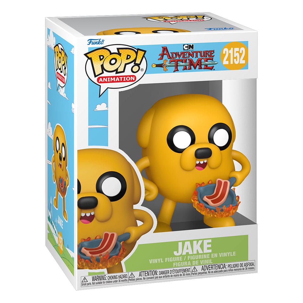 Adventure Time POP! Animation Figur Jake med Baconpannkakor 9 cm Funko