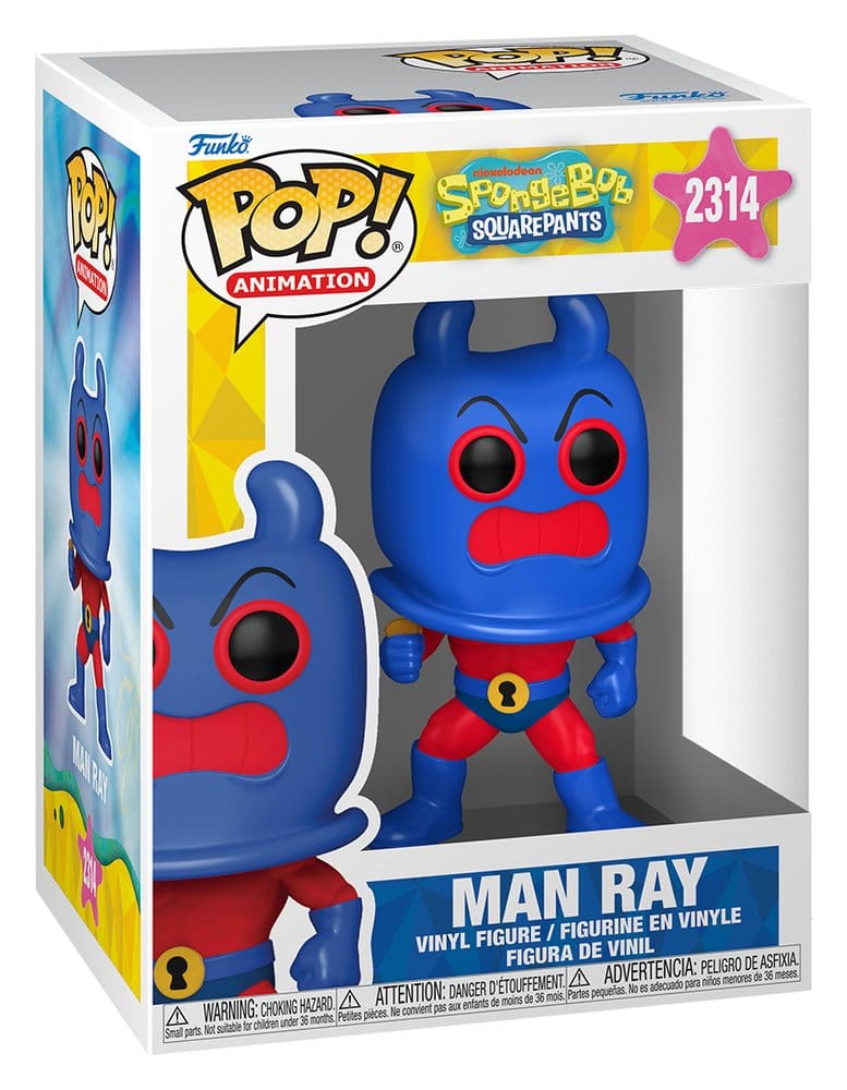 Svampbob POP! Animation Figur Man Ray 9 cm