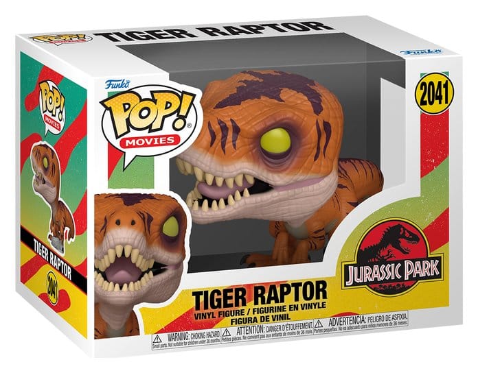 Jurassic Park POP! Movies Figur Tiger Raptor 9 cm