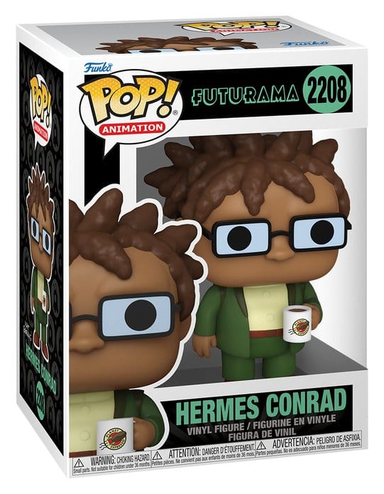 Futurama Pop! Animation Figur Hermes w/Mug 9 cm