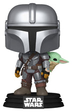 Star Wars: The Mandalorian och Grogu POP! Vinyl gungfigur The Mandalorian med Grogu 9 cm